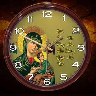 Đồng Hồ Công Giáo Thiên Chúa - Đức Mẹ Hằng Cứu Giúp - Mẫu 18