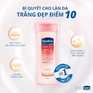 Sữa dưỡng thể trắng da Vaseline 200ml
