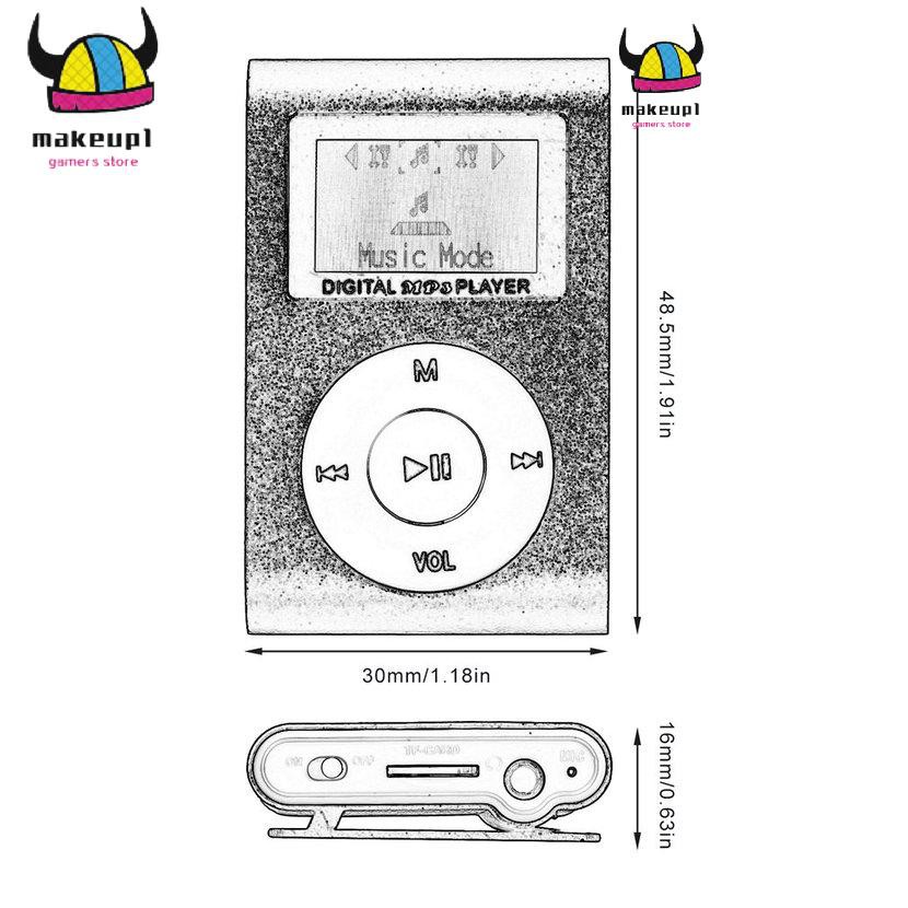 Máy Nghe Nhạc Mp3 Mini Đa Năng Có Màn Hình Lcd Rn-Mx-801