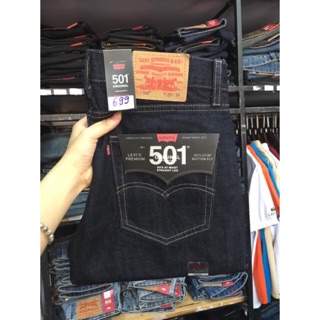 Quần JeAn nam VNXK 501 xanh đen - Ống xuông