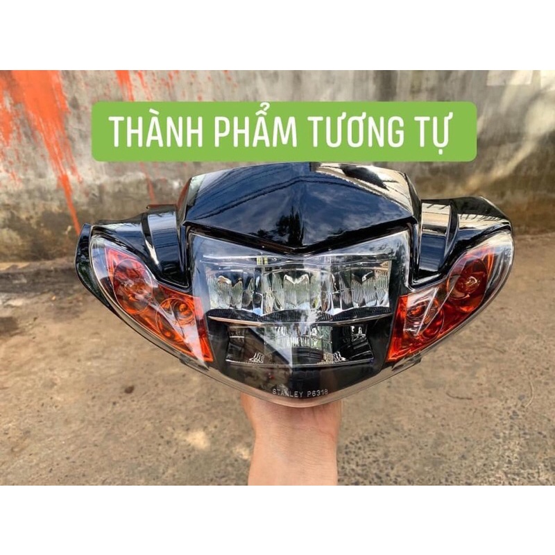 Choá đèn sirius 2 tầng ánh cam cho sirius cơ 50 hoặc 110