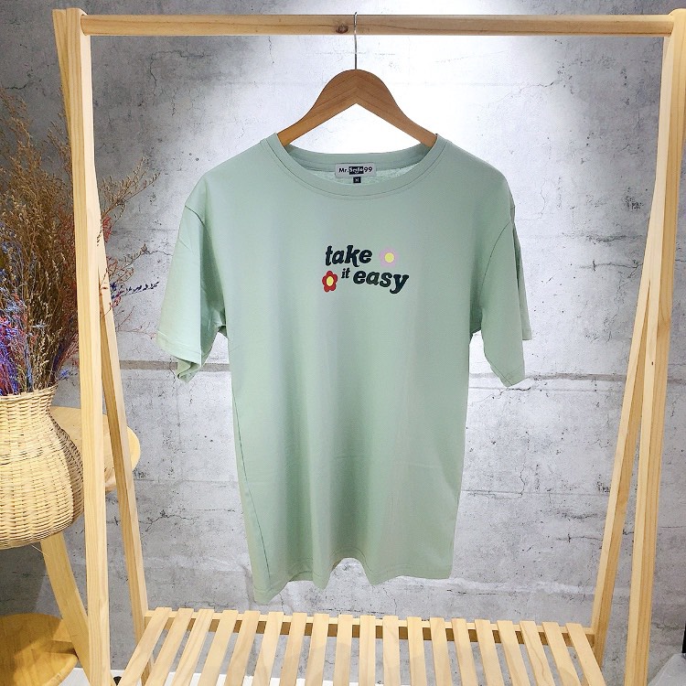 Áo Thun Unisex Nam Nữ Take It Easy Ulzzang Hot Trend Street Style Mr Smile 99 Shop