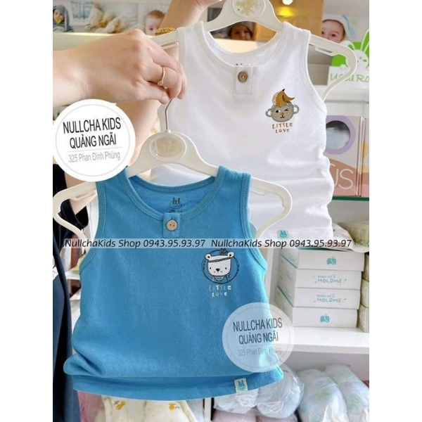 Set 2 áo 3 lỗ Litter love cho bé