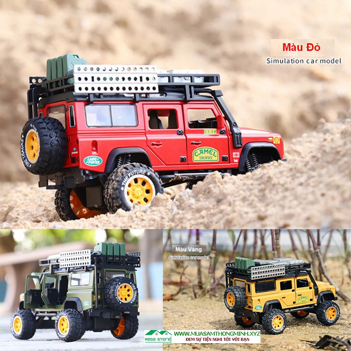 Xe Mô Hình Land Rover Defender – Off Road 4x4 Car Bằng Kim Loại – Tỷ Lệ 1:28