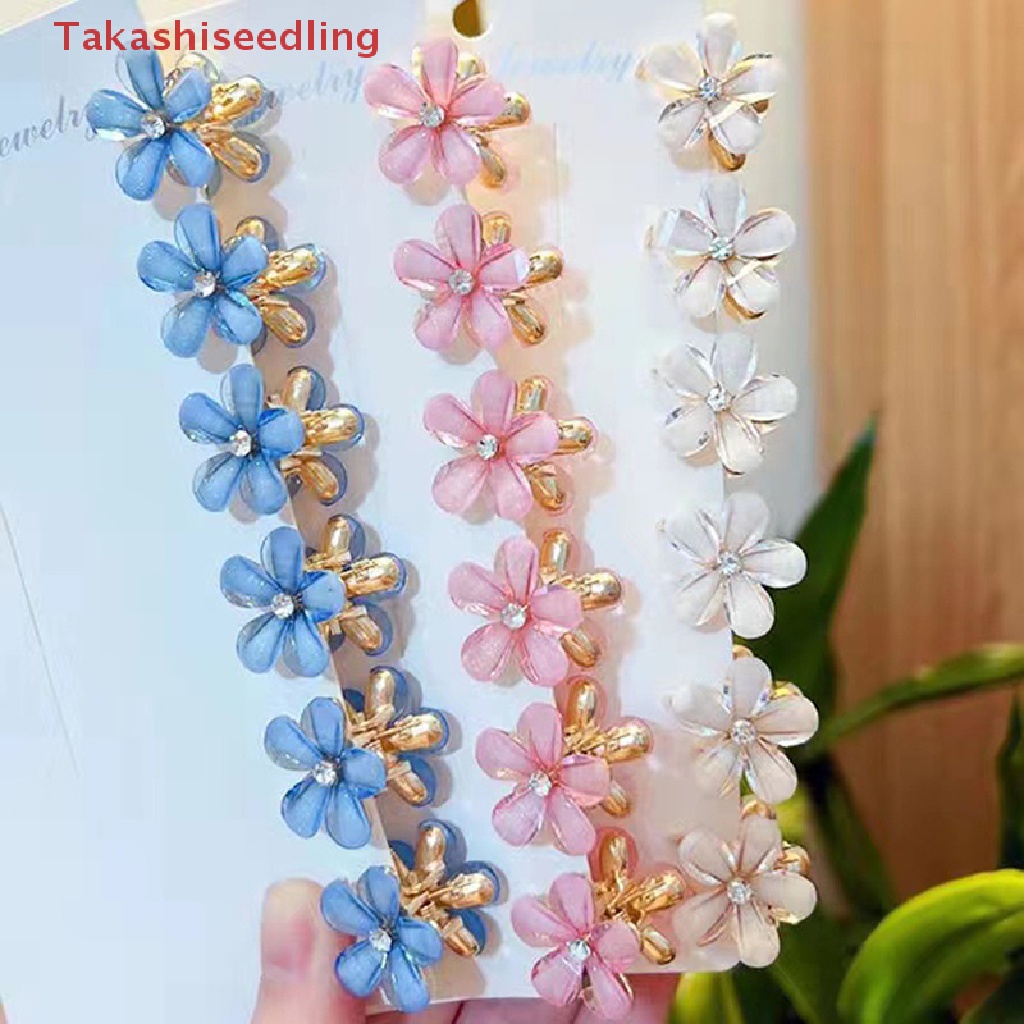 Set 4 Kẹp Tóc Hoa Nhỏ Xinh Xắn Thời Trang Cho Nữ