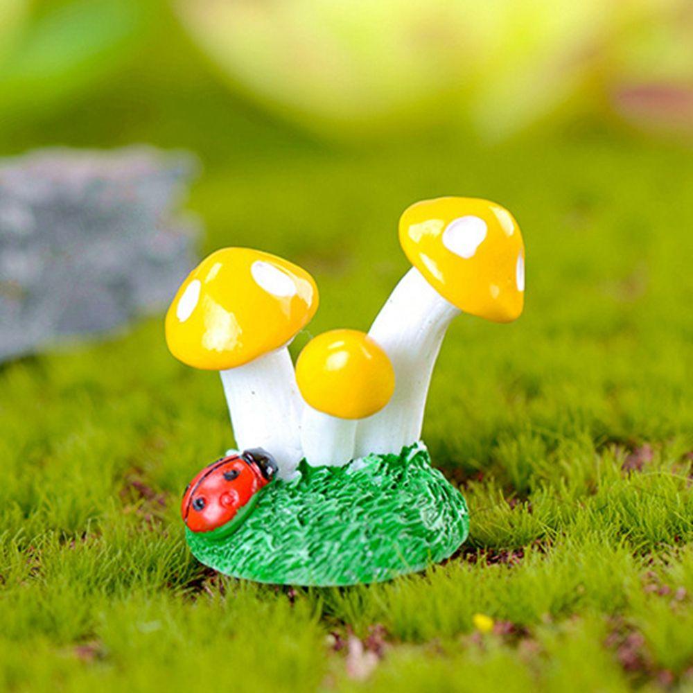YIYU Mô Hình Cây Nấm Hoạt Hình Trang Trí Bàn Làm Việc