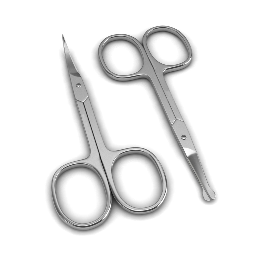 (Hàng Mới Về) Bộ Kéo Tỉa Lông Mày/ Lông Mi/ Râu/ Ria Mép