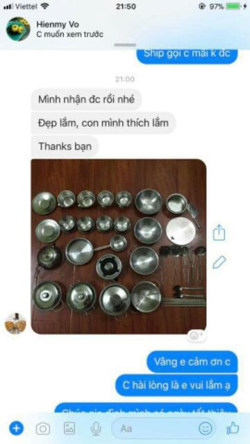 Bộ đồ chơi nấu ăn bằng inox 40 món TT