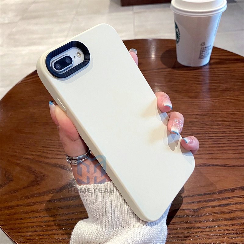 Ốp Điện Thoại Silicone Mềm Màu Macaron Chống Sốc / Vân Tay Cho iPhone 6 6s 7 8 Plus X XR XS MAX SE 2020 2022