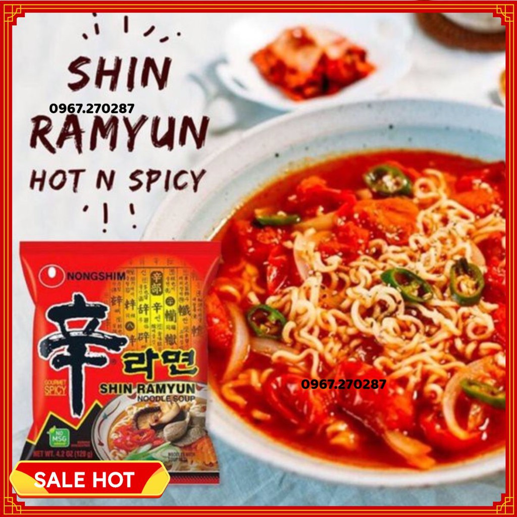 Mì cay Shin Ramyun Nongshim Hàn Quốc gói 120g - 031146150601 Date 2021 - Sỉ & lẻ 0946 707283
