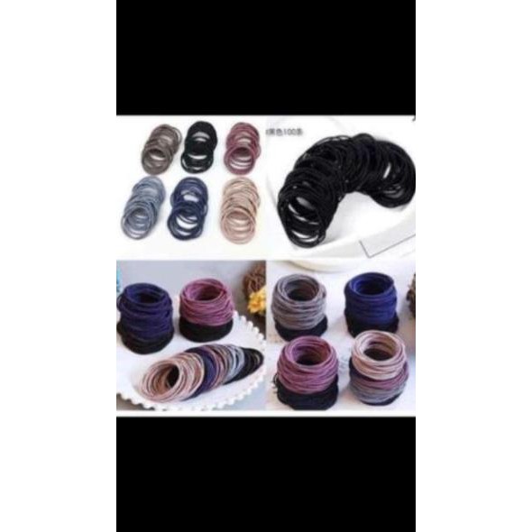 [HOT 2021] HỘP CHUN BUỘC TÓC 100 CÁI PHỐI MÀU ĐẸP - Shop Dathang168