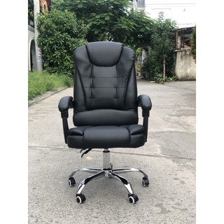 Ghế giám đốc có MASSAGE , ghế công thái học-NGẢ LƯNg thư giãn- xoay- điều chỉnh độ cao- Ko gac chan- HÀNG sẴN KHO