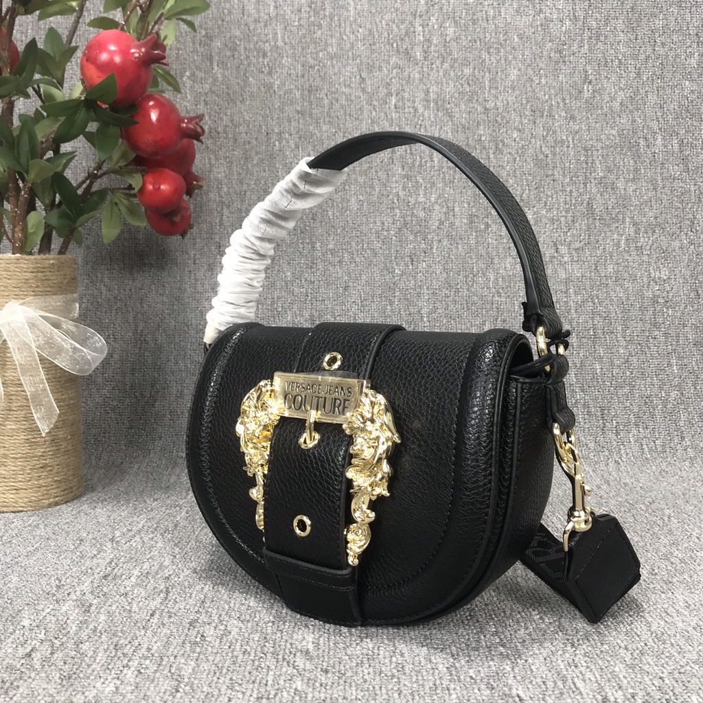 Túi Versace bán nguyệt phong cách vintage sang trọng, túi hàng hiệu xuất khẩu cao cấp