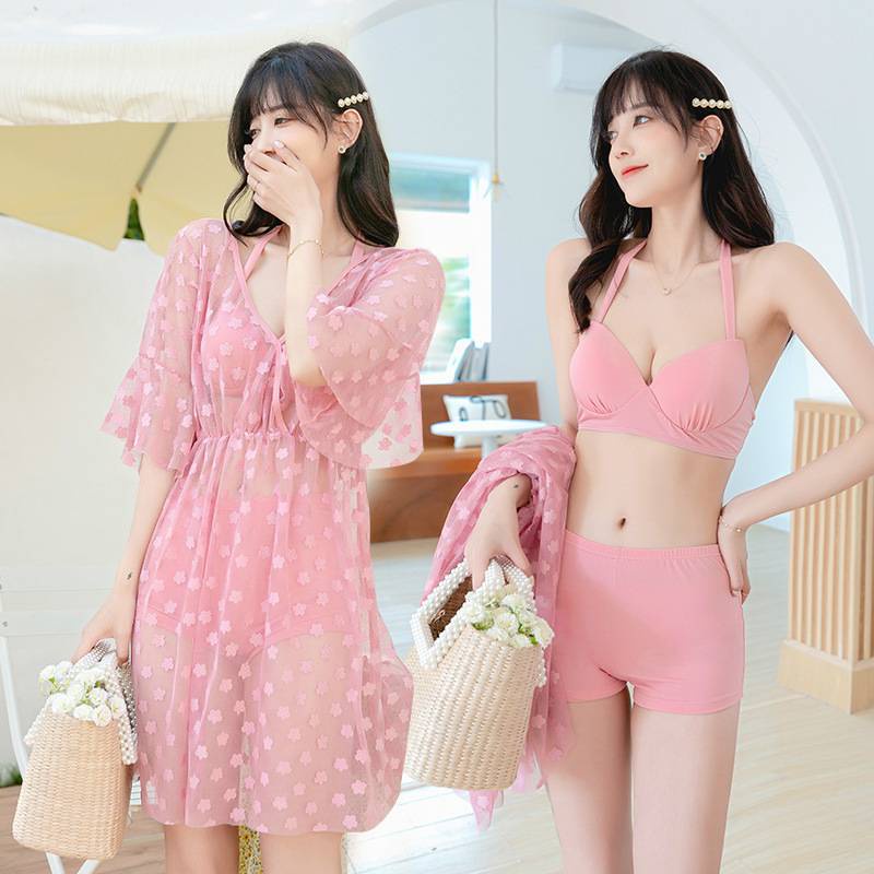Bộ Đồ Bơi Ba Mảnh Áo Tay Ngắn + Quần Short Màu Trơn Gợi Cảm Hàng Mới Dành Cho Bạn Nữ Ds-038813 2021 | BigBuy360 - bigbuy360.vn