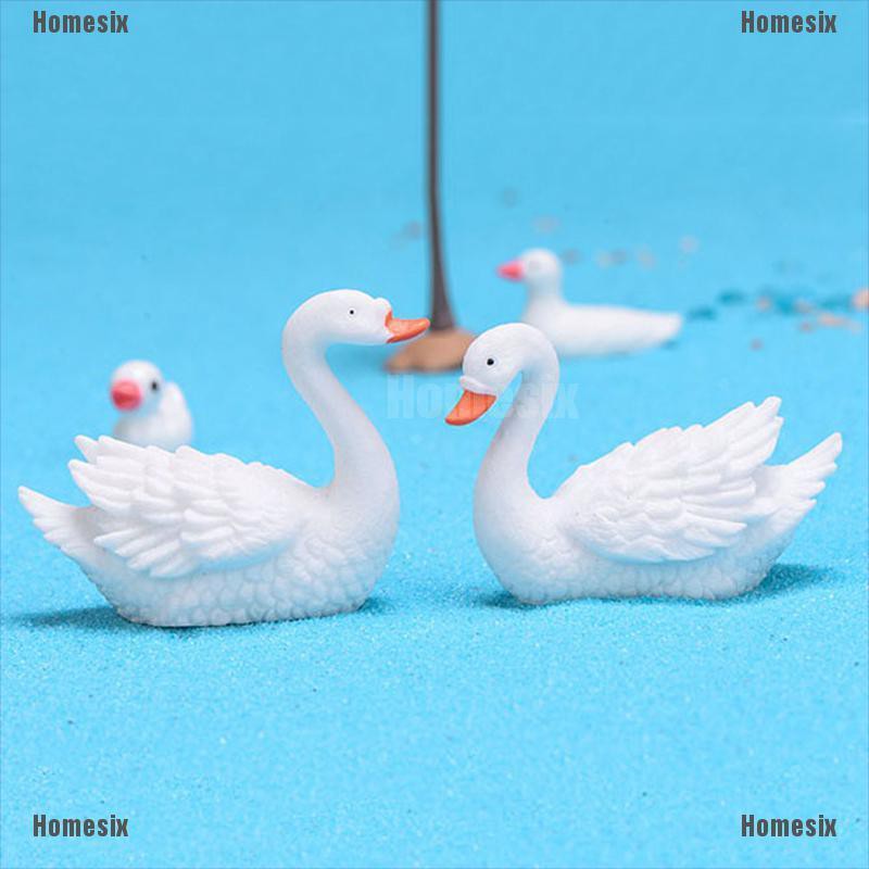 [HoMSI] Swan DIY Mini Miniature Fairy Garden Decor Craft Dollhouse Accessory SUU