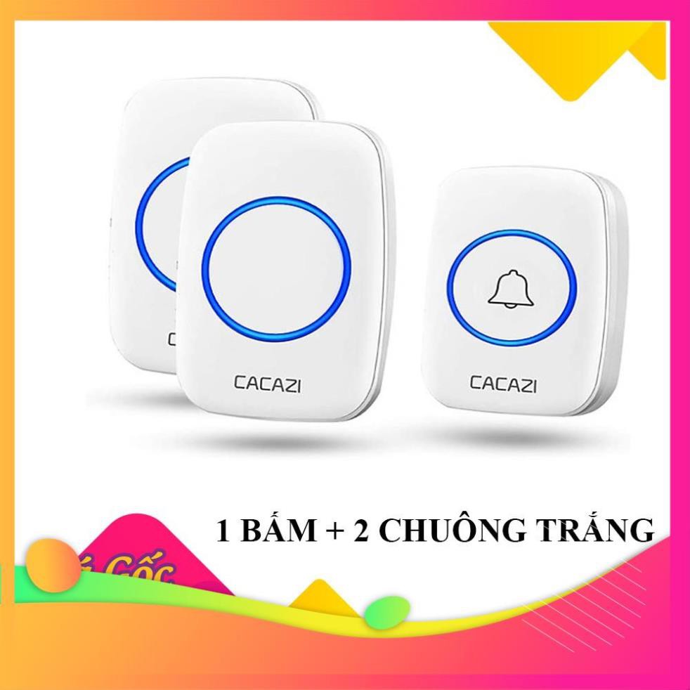 Chuông cửa không dây Cacazi A10 -  36 kiểu nhạc chuông, bảo hành 1 đổi 1 trong 3 tháng - Chống Nước HG1307