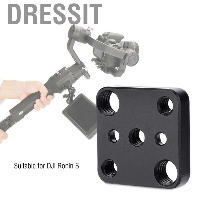 Dressit Monitor Extension Mount Adaptor Plate for DJI Ronin S Gimbal & 1/4" 3/8" Screw