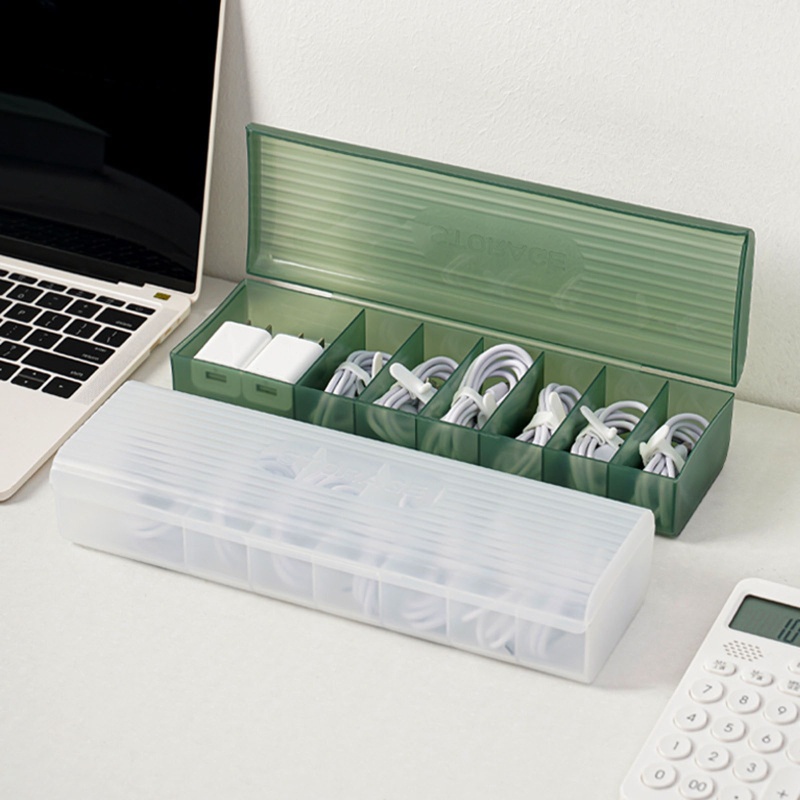 Hộp Đựng Dây Cáp USB Trong Suốt Tiện Dụng Ốp