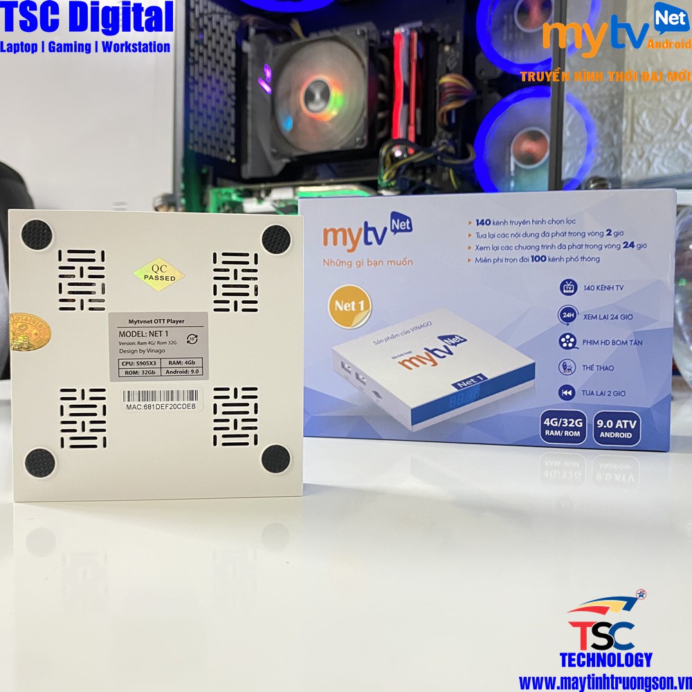 Android TVBOX MYTV NET Ram 2Gb/ 4Gb Điều Khiển Giọng Nói Bộ Nhớ Trong 16Bb/ 32Gb | Chính Hãng iTVPlus