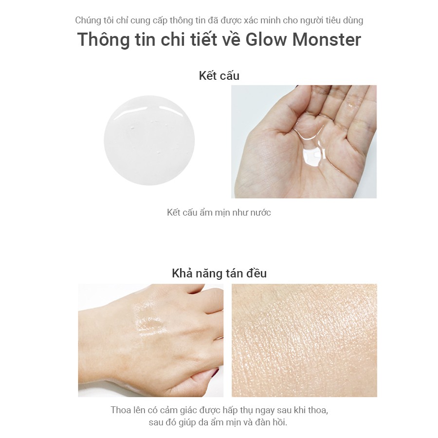 Nước Hoa Hồng Làm Dịu Da GLOW MONSTER CALMING & REVITALIZING TONER_Mỹ phẩm Hàn Quốc chính hãng