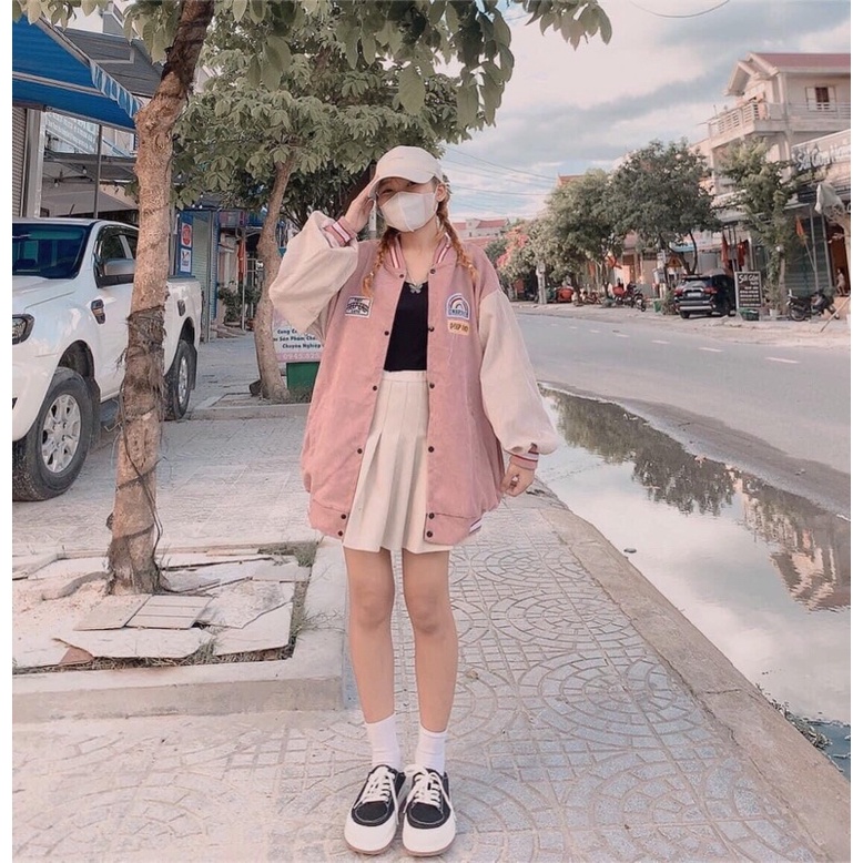 ÁO BOMBER NHUNG CẦU VÒNG