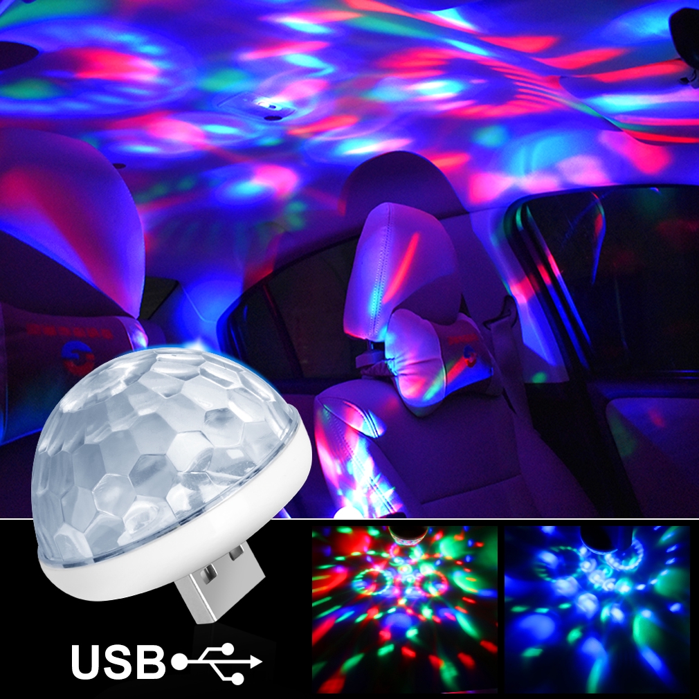 Đèn LED nhiều màu đầu usb trang trí xe hơi độc đáo