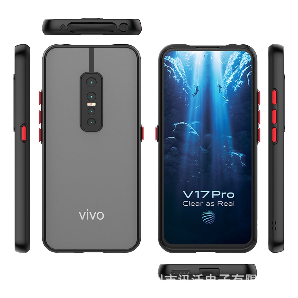 Ốp lưng vivo Y21 Y20 Y20s Y21s Y20i Y12s Y11 Y12 Y15 Y17 U10 Y3 Đen Nhám [Basic]