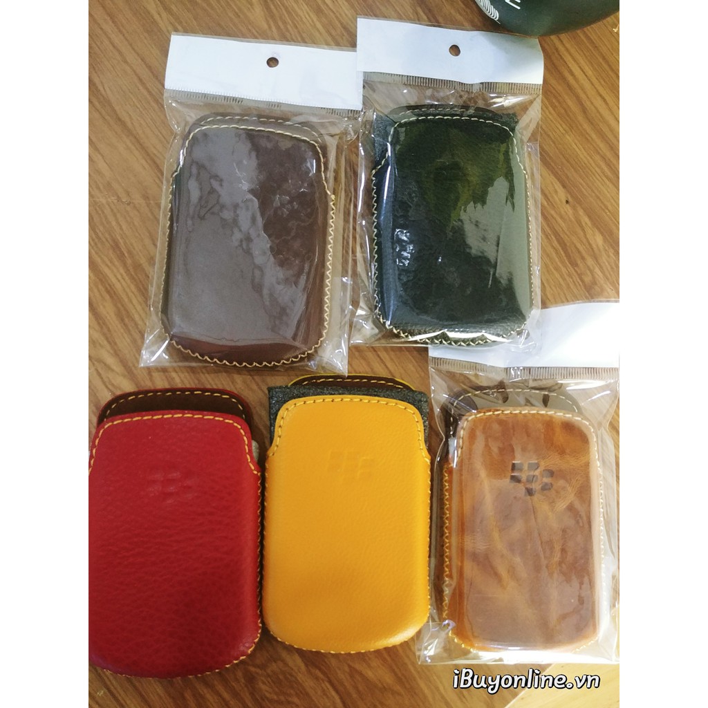 Bao da thật handmade dang hộp cho điện thoại BlackBerry Bold 9900