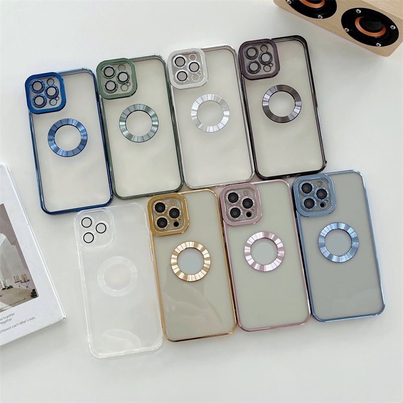 Ốp Điện Thoại Mềm Mỏng Mạ Viền Bảo Vệ Camera Cho iPhone 7 8plus X XR XS Max 11 12 13 Pro Max