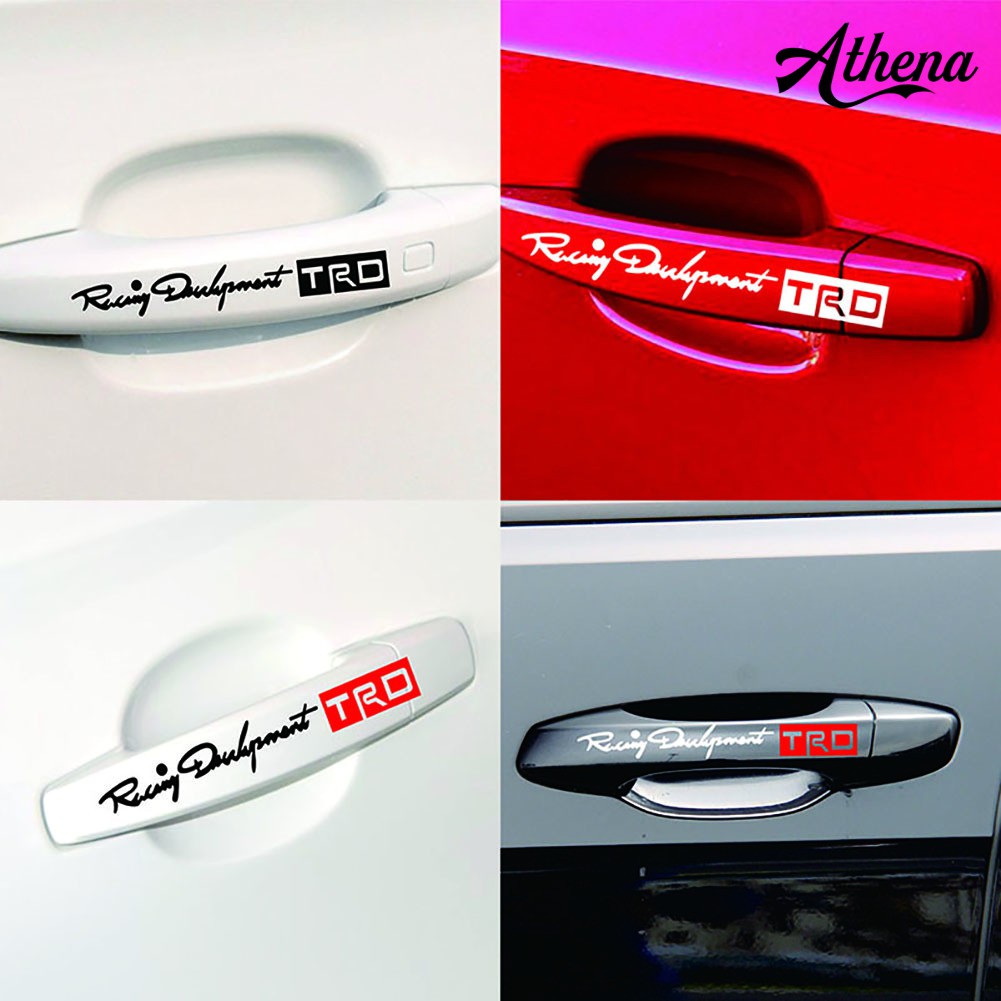 Set 4 sticker dán tay nắm cửa xe hơi thương hiệu Athena