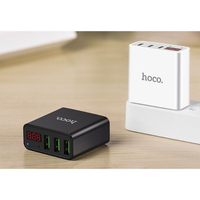 Cóc sạc 3 cổng usb 3.0A hoco C15 chính hãng 100%