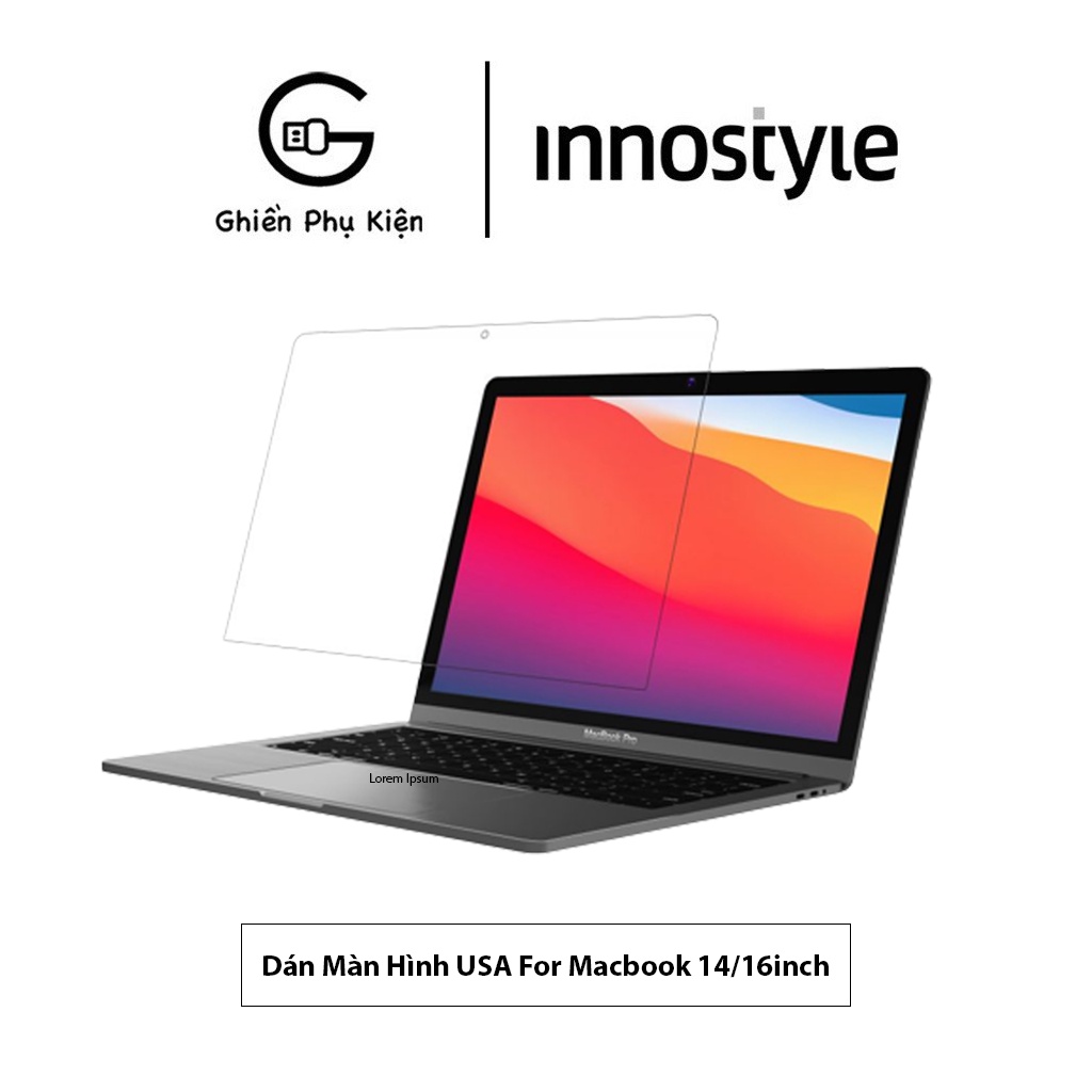 Dán Màn Hình Innostyle USA Clear Screen Protector For Macbook 14/16inch 2019 – 2020