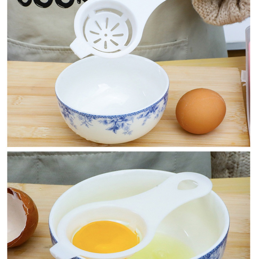 Ray tách lòng đỏ trứng/ dụng cụ tách lòng trắng bằng nhựa giá rẻ đồ dùng phòng bếp