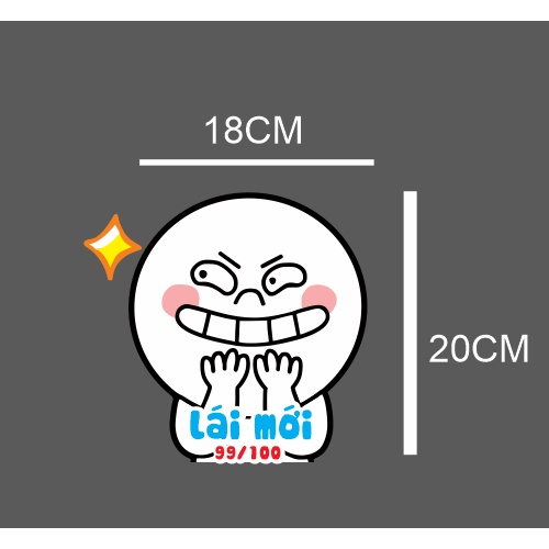 Tem decal lái mới dán đuôi xe