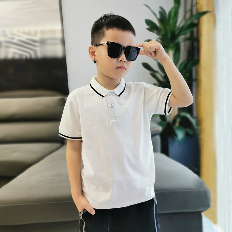 AL23 Size130-160 (21-40kg) Áo thun bé trai size đại (Áo thun POLO ngắn tay AKL) Thời trang trẻ Em hàng quảng châu
