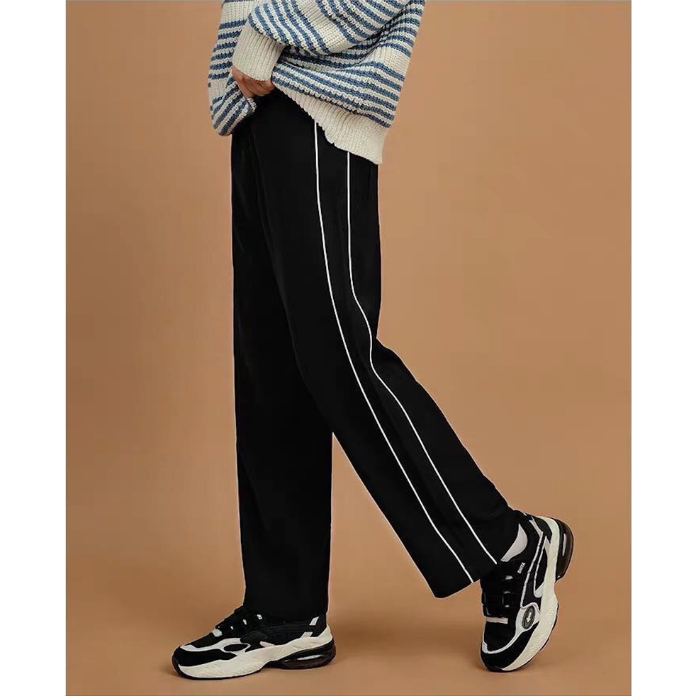 Quần dài Line Trousers, quần dài nam nữ unisex Jack Lane ống xuông 2 kẻ sọc trắng | BigBuy360 - bigbuy360.vn