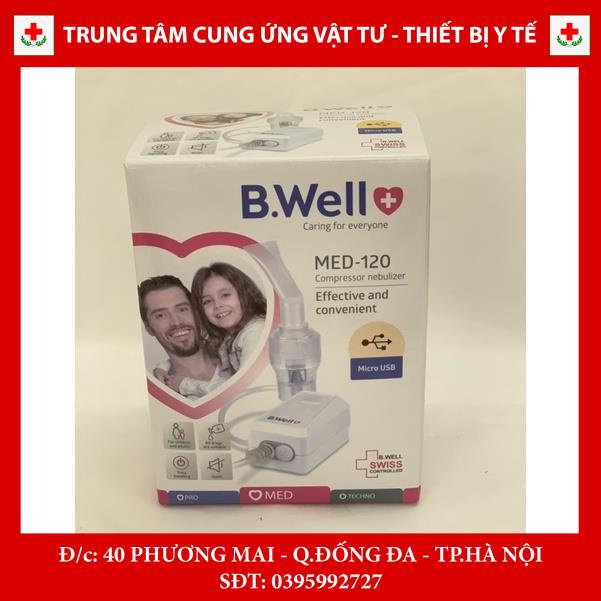 Máy xông khí dung mũi họng người lớn, trẻ em nhỏ gọn, cầm tay B.well Swiss MED-120