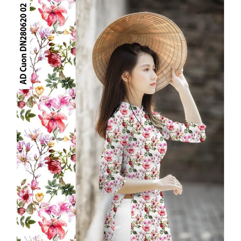 ÁO DÀI LỤA NHẬT IN 3D