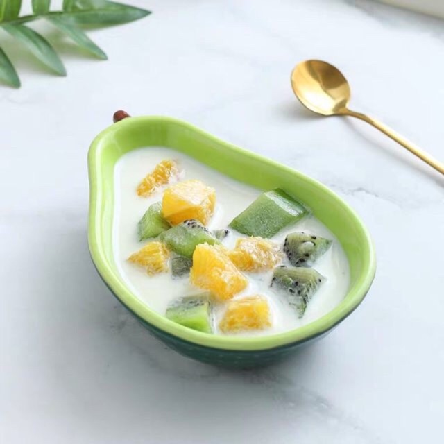 Đĩa sứ hình hoa quả