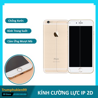 Kính Cường Lực 2D Iphone Trong Suốt Chống Trầy Xước