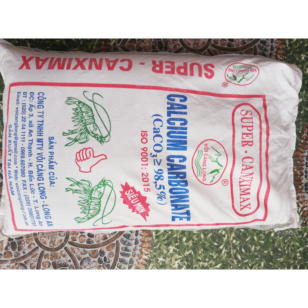 Vôi Super canxi Giúp Ốc Cá Lươn Cứng Xương . Hạ Phèn Nhanh Tăng PH nước Mạnh Cải Tạo Ao Bị Nhiểm Khuẩn Và Phèn