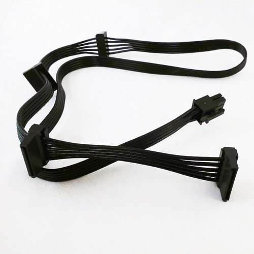 6 Pin Đến 4 Thiết Bị SATA Cáp Nguồn PCI-E PSU Mô Đun Cho Corsair HX650 HX750 HX850 HX1000 HX1050 HX1