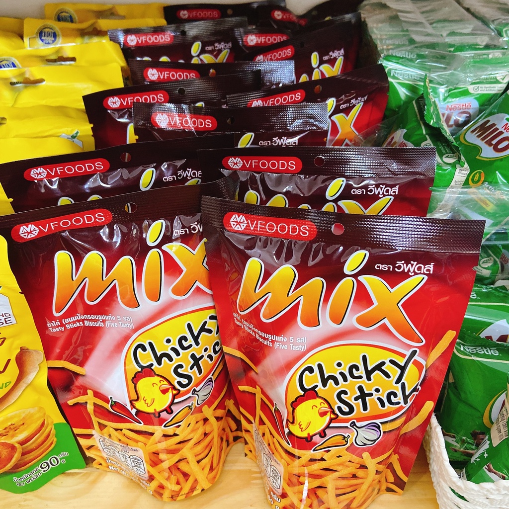 Snack tăm mix Vfoods các vị gói 60gr