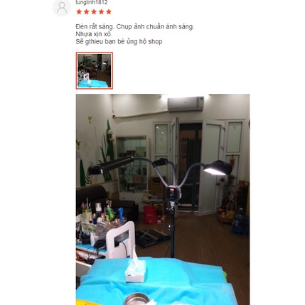 Đèn led Spa, đèn led Phun Xăm, Nối Mi 2 Râu