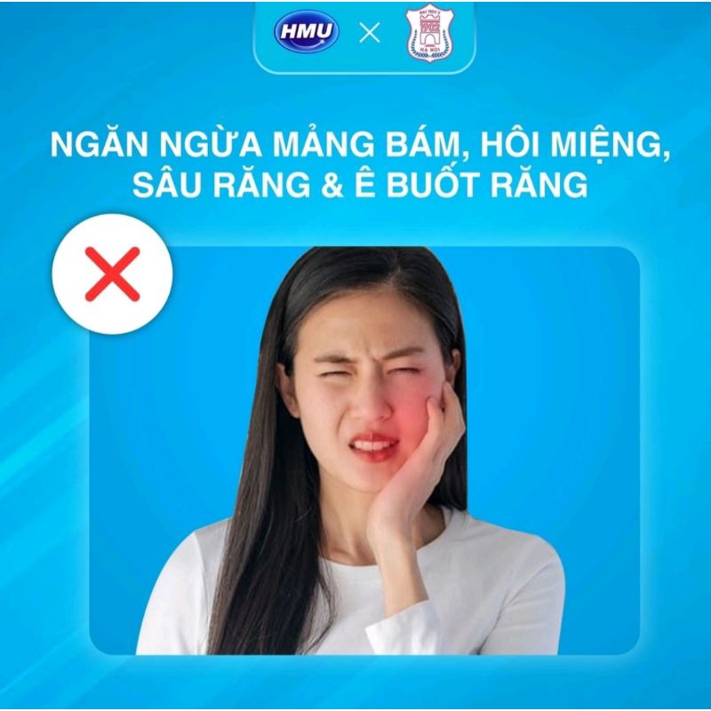 Nước súc miệng HMU chlorhexidine 0,12%- Đại học Y Hà Nội