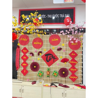 Mành trang trí tết, làm phông chụp hình, làm hội chợ, gian hàng tết