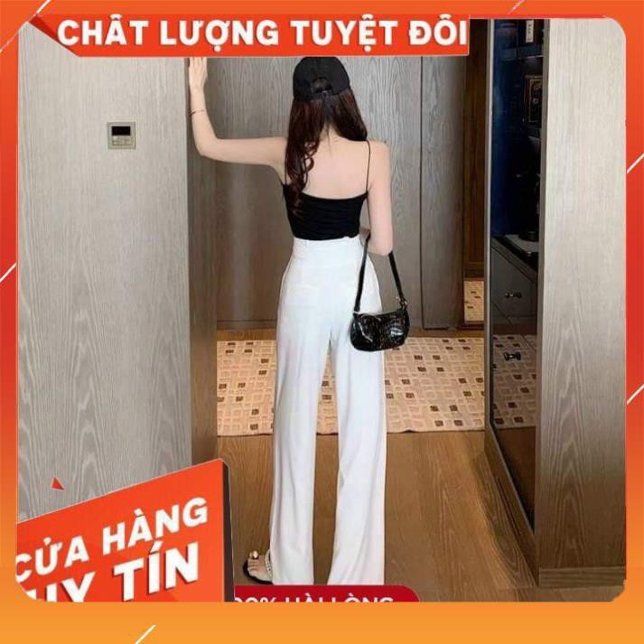 Quần Suông, Quần Vải Ống Rộng Cạp Cao Tôn Dáng Chân Dài Hot Hit Mẫu Mới 2021_Mã B23 Giá Xuất Xưởng