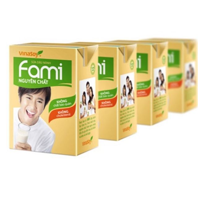 1 hộp sữa fami nguyên chất 200ml