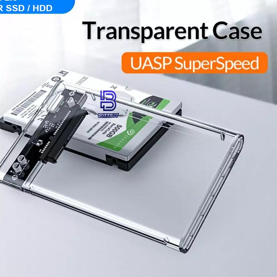 Hộp Đựng Ổ Cứng Ngoài Hdd / Ssd Trong Suốt 2.5 "Usb 3.0 Sata | BigBuy360 - bigbuy360.vn