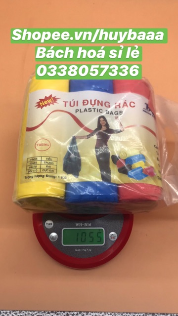 [ĐỔ BUÔN GIÁ SỈ] Combo 03 Túi Rác Tự Phân Hủy Cỡ Trung 10kg - ĐỦ MÀU - 3 CUỘN/1KG